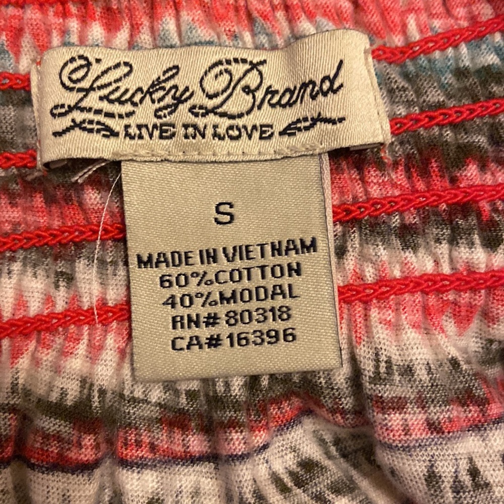 Lucky Brand - Long Sleeve Multi Color Top - Picture 6 of 7